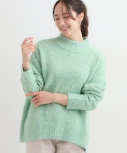【洗濯機可/S-LL】インせず着られる ふわふわハイネックニット
