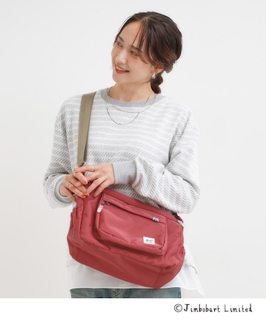 【撥水】立体ポケットショルダーバッグ【Jimbobart】