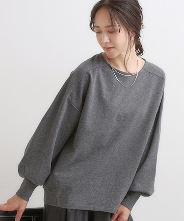 強撚裏毛 ゆるロンT