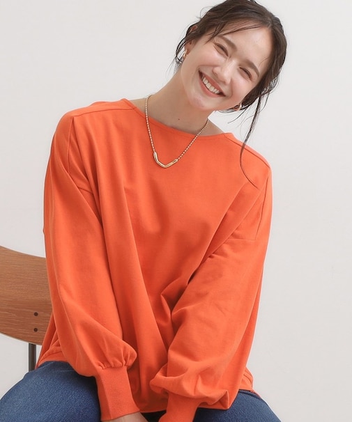 強撚裏毛 ゆるロンT