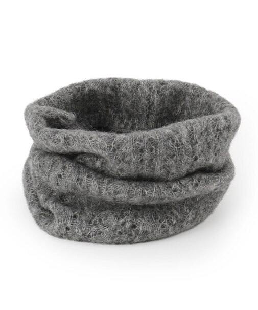 ベビーアルパカ混ケーブルスヌード