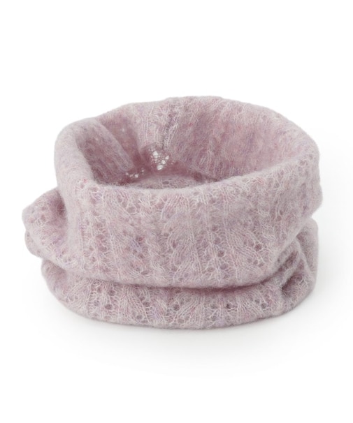 ベビーアルパカ混ケーブルスヌード