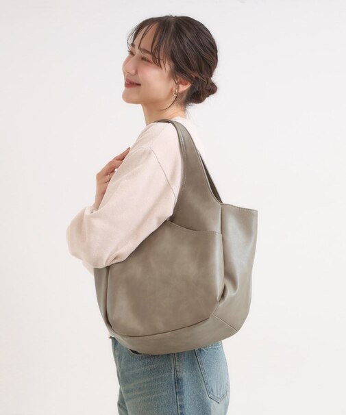 あおりポケットバルーントートバッグ