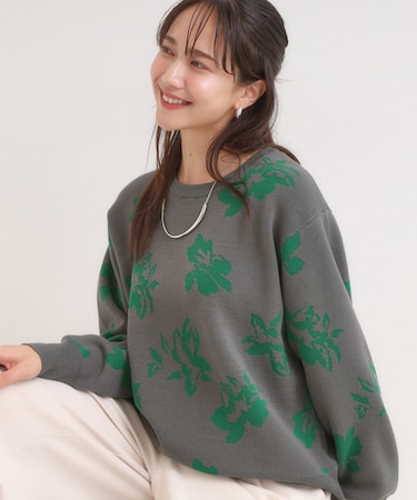 【洗濯機可/毛玉レス/S-LL】大人世代も取り入れやすい スウェットライク アソートニット