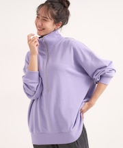 8色の選べる楽しさ ハーフジップ オーバーサイズスウェット