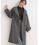 【S-LL】大人のきれいめスタイルに ウール調スタンドロングコート