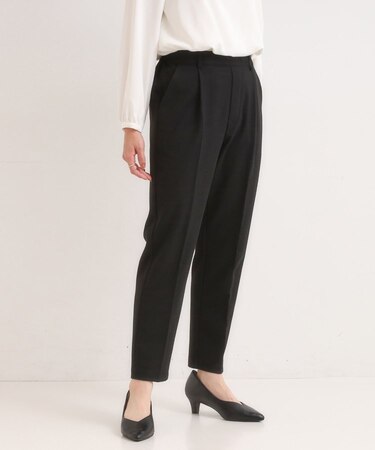 【洗濯機可/S-LL】美脚見え あったかテーパードパンツ