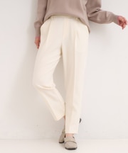 【洗濯機可/S-LL】美脚見え あったかテーパードパンツ