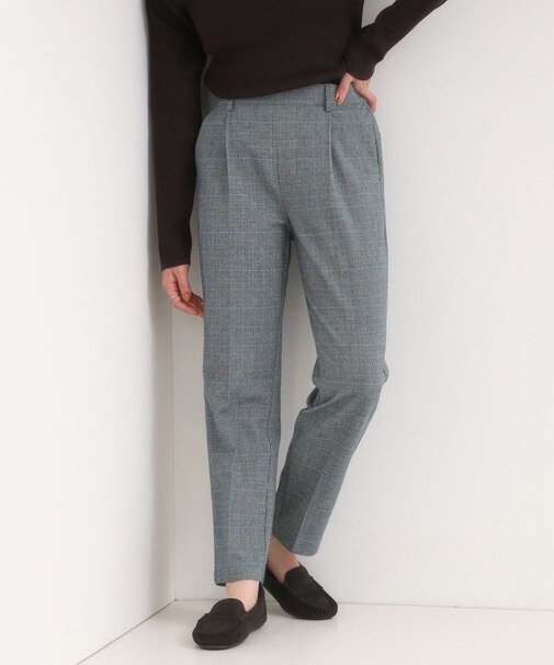 【洗濯機可/S-LL】美脚見え あったかテーパードパンツ