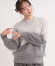 【S-LL/ゆったり】ふわふわシャギー 大人レディなニット