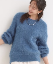 【S-LL/ゆったり】ふわふわシャギー 大人レディなニット