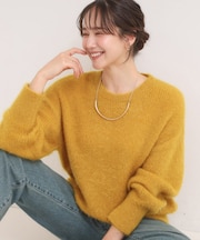 【S-LL/ゆったり】ふわふわシャギー 大人レディなニット