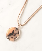 スエード紐＆スネークモチーフネックレス