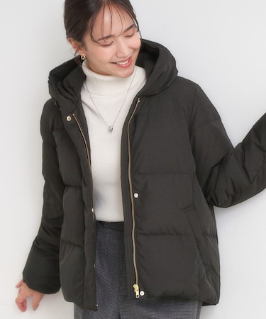 【撥水/洗える】ショートフーディーダウン