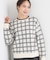 【洗濯機可/S-LL】クラシックなチェック柄が目を惹く 柔らかニット