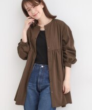 切り替えギャザーチュニックシャツ