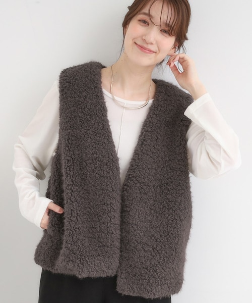 ふわふわファーベスト｜シューラルーの通販｜&mall（アンド