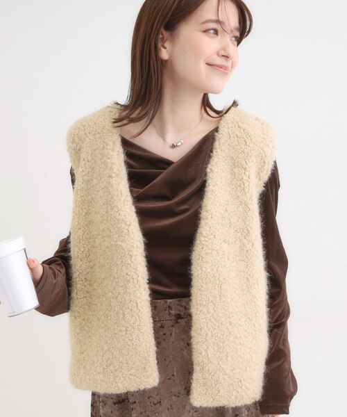 SYSORUS シソラス ファーベスト フード付き モカ 38サイズ SYSORUS シソラス ファーベスト フード付き モカ 38サイズ 2025