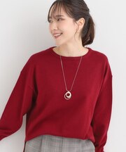 【洗濯機可/毛玉レス】アウトスタイルもきれいに決まる サイドスリットニット