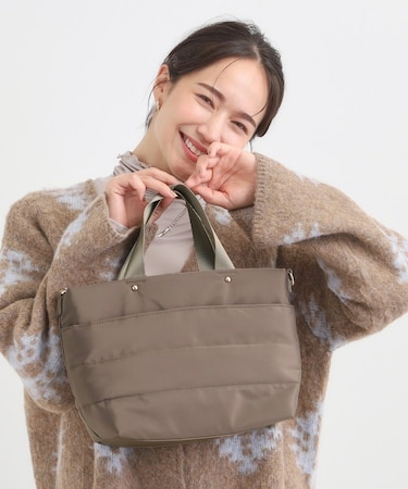 キルティングトートバッグ