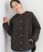 【洗濯機可/撥水/S-LL】大人のための キルトオーバーブルゾン