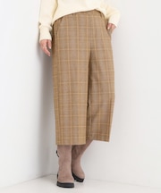 【洗濯機可/S-LL】きちんと見えする あったか裏起毛ガウチョパンツ