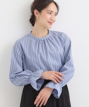 マルチストライプブラウス