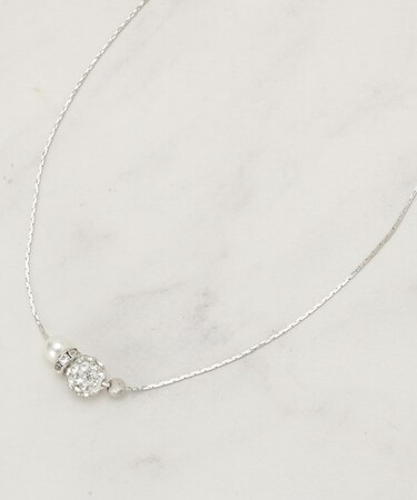 【セレモニー】ロンデルパヴェショートネックレス