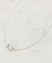 【セレモニー】ロンデルパヴェショートネックレス