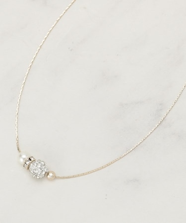 【セレモニー】ロンデルパヴェショートネックレス