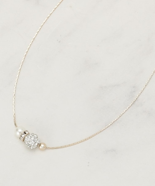 【セレモニー】ロンデルパヴェショートネックレス