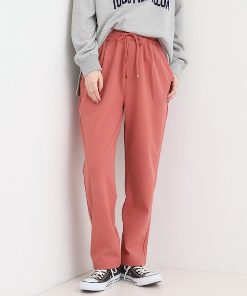 【S-LL/股上深め】裏起毛スマートイージーパンツ