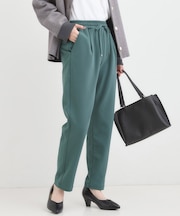 【S-LL/股上深め】裏起毛スマートイージーパンツ