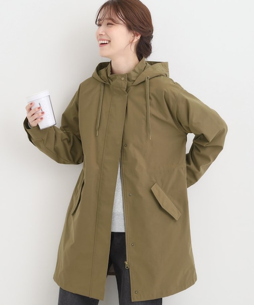 【S-LL/撥水】腰回りをカバーする ロングミリタリーアウター