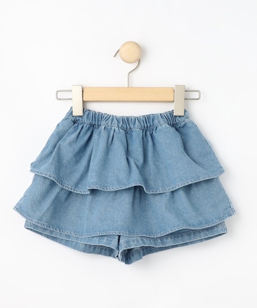 【100-150cm】デニムティアードスカパン