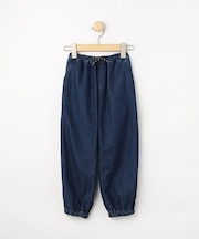 【100-150cm】デニムジョグパンツ