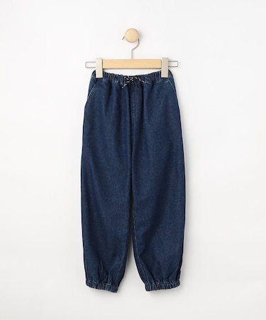 【100-150cm】デニムジョグパンツ