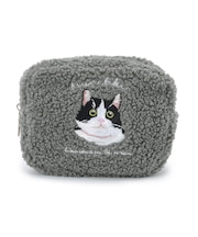 ボアアニマル刺繍ポーチ