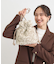 フェイクファー巾着ショルダーバッグ