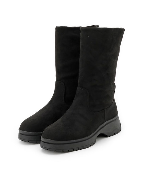 フェイクスェードミドルブーツ