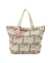 インド製ジャカードランチトートバッグ