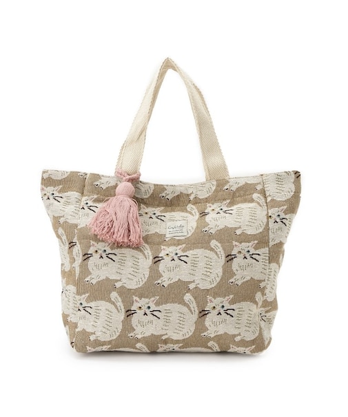 インド製ジャカードランチトートバッグ