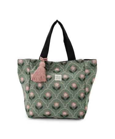 インド製ジャカードランチトートバッグ