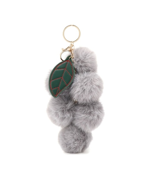 フェイクファーブドウチャーム