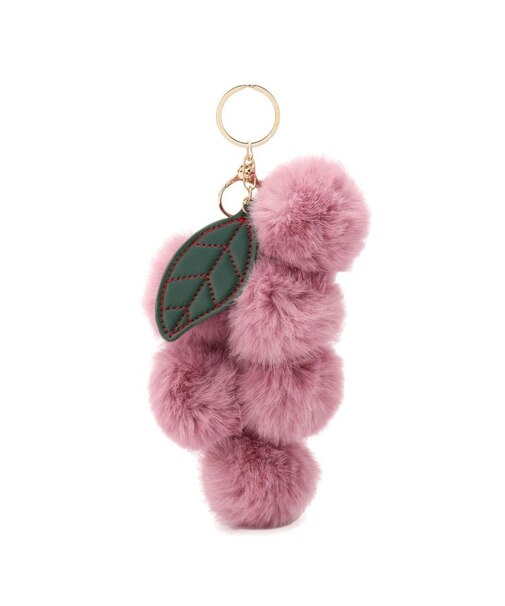 フェイクファーブドウチャーム