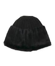 ニット×フェイクファーワッチ