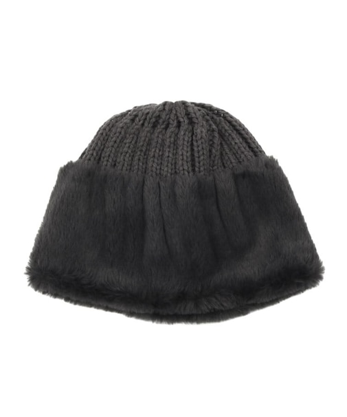 ニット×フェイクファーワッチ