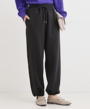 ダブルフェイス 裾ドロスト スウェットパンツ