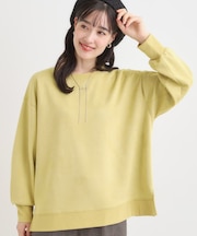 【S-LL】なめらかタッチが癖になる スエード調トップス