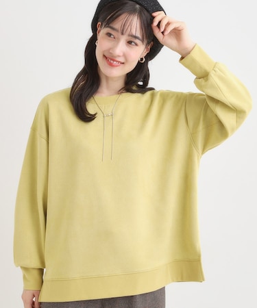 【S-LL】なめらかタッチが癖になる スエード調トップス